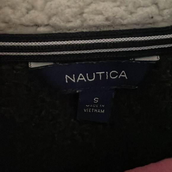 Nautica Women S Grey Fleece Zip Jacket Sweatshirt Pockets - Picture 3 of 5